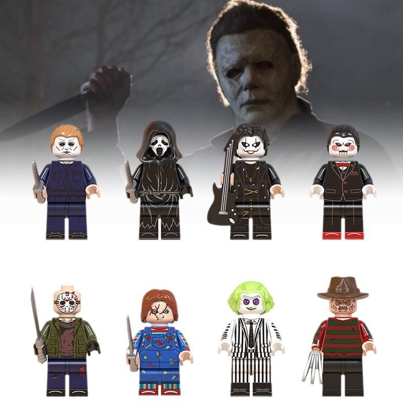 Wm6075 Halloween Themed Scary Mini Figure Bagged Kids Toy Building Blocks Set