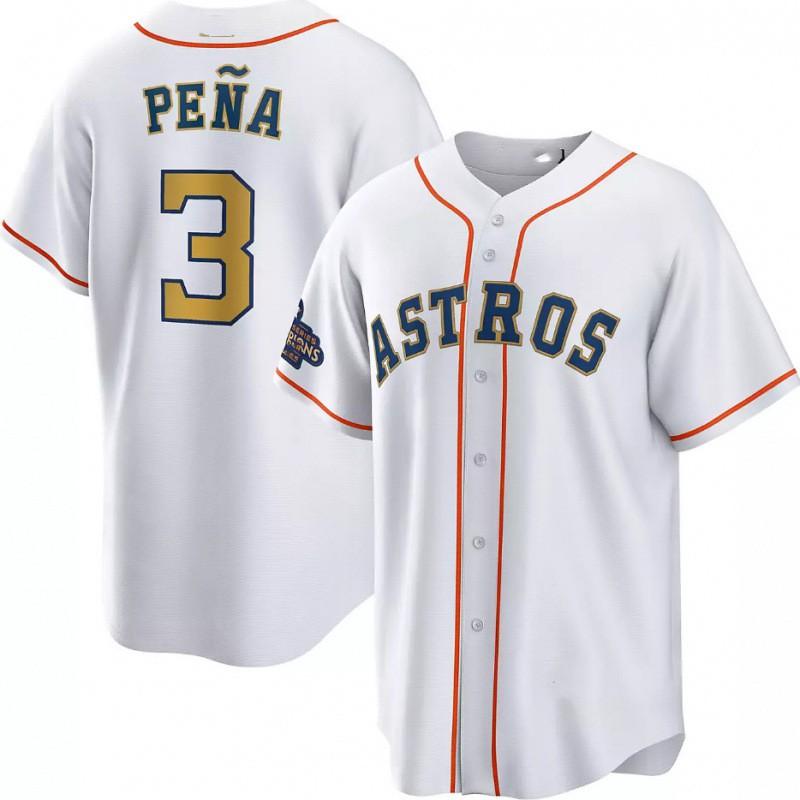 Houston Astros 44 Yordan Alvarez Fan Edition Embroidered Baseball Jersey Men
