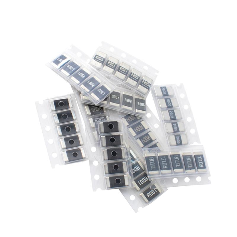 LIZAO 2512 SMD Alloy Current Sensing Resistor Kit 50pcs 10 Values R001 to R100 Assorted Kit