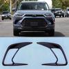 For Toyota Grand Highlander 2024 2025 ABS Carbonfiber Front Rear Fog Light Cover Exterior Bumper Lamp Trim Molding Garnish Frame