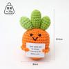 Hand-Woven Crochet Doll Positive Energy Potato Funny Vegetables Fruits Toy Emotion Expression Gift Pocket Hug Knitting Ornaments