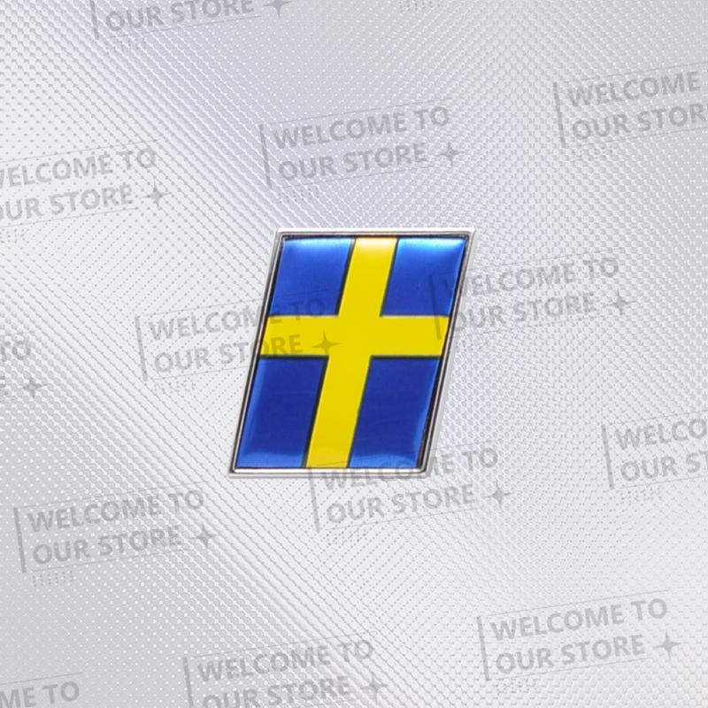 Car Sticker Elk Moose Test Elk R Design Sweden Flag 3D Metal Logo Badge Decal Rear Trunk Emblem For Volvo V40 XC40 XC60 XC90 V60