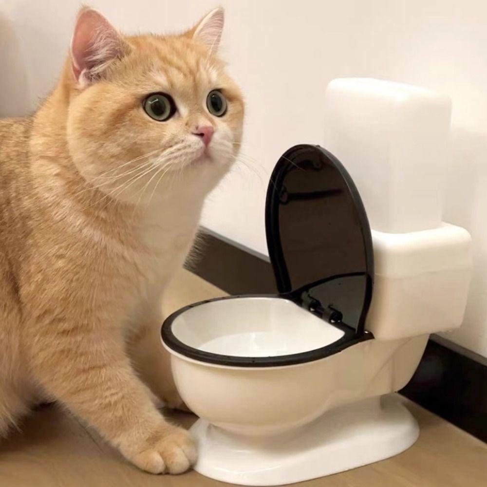 

Large Capaciy Pet Automatic Water Dispenser Toilet Shape Water Bottle Pet Supplies