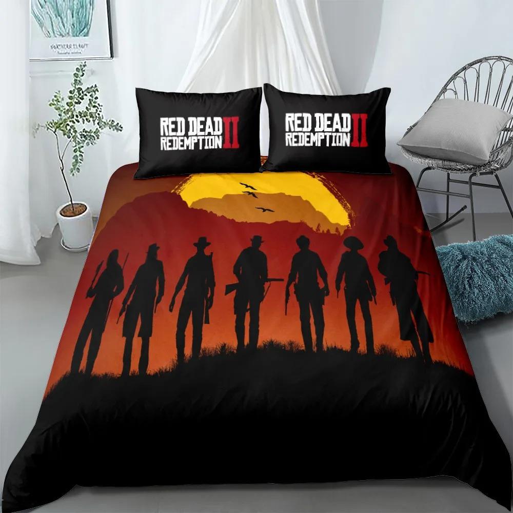 West Cowboy Game Play Bedding Set For Bedroom Soft Modern Bedspreads Comefortable Kids Duvet Cover Quilt Cover And Pillowcase