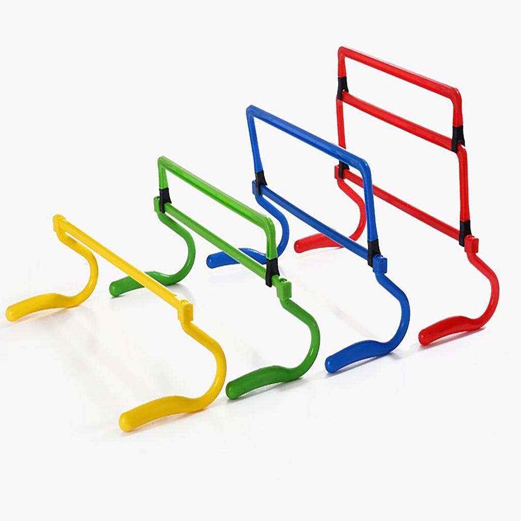 Children's Adjustable Football Training Hurdles - Small Jumping Frames and Obstacle Course Equipment