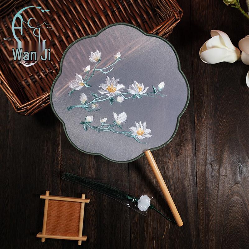 LIEI Chinese Style Pink Fairy Suzhou Embroidery Decorative Piece