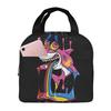 Rainbow Cool Great White Shark Insulated Lunch Bag for Women Office Cooler Thermal Food Box Tote Leakproof Lunch Boxes Container