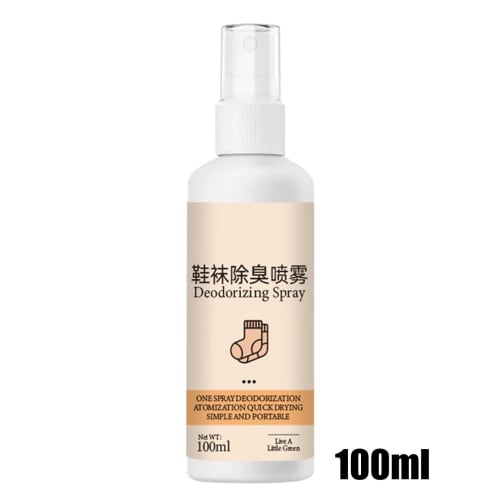 Foot Spray for Eliminating Foot Odors and Shoe Odors | Natural Multi-Purpose Shoe Spray with Ionic Silver, 100ml, Shoe Freshener for All Types of Foot