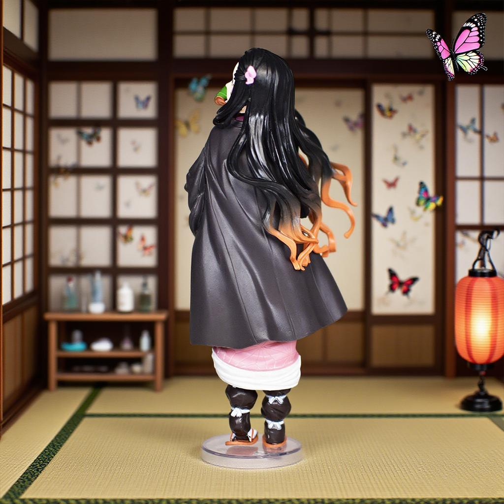 22cm/8.7in Anime Demon Slayer Figur Nezuko Figur Sammlungsstatue Modell Spielzeug Geschenk