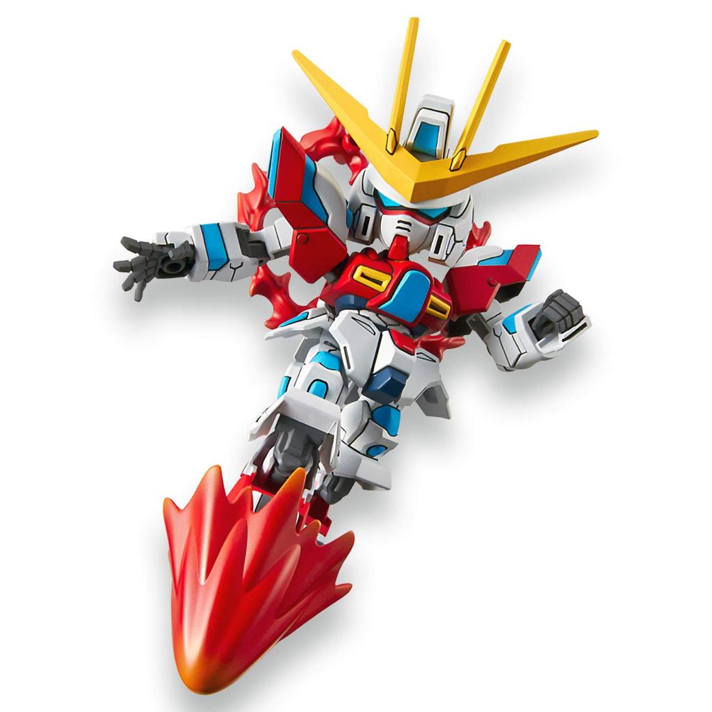 SD Gundam EX-Standard Try Burning Gundam Model Kit - Pre-Colored Plastic Model