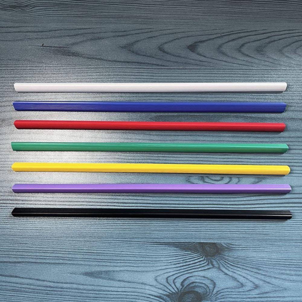 10 Pcs Tailorable Slide Binder Clamp Bar Transparent Thickened Sucker Rod Clamp  Bookbinding