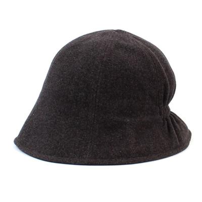 Universal Chemistry Simple Wool Gray Bucket Hat Knit