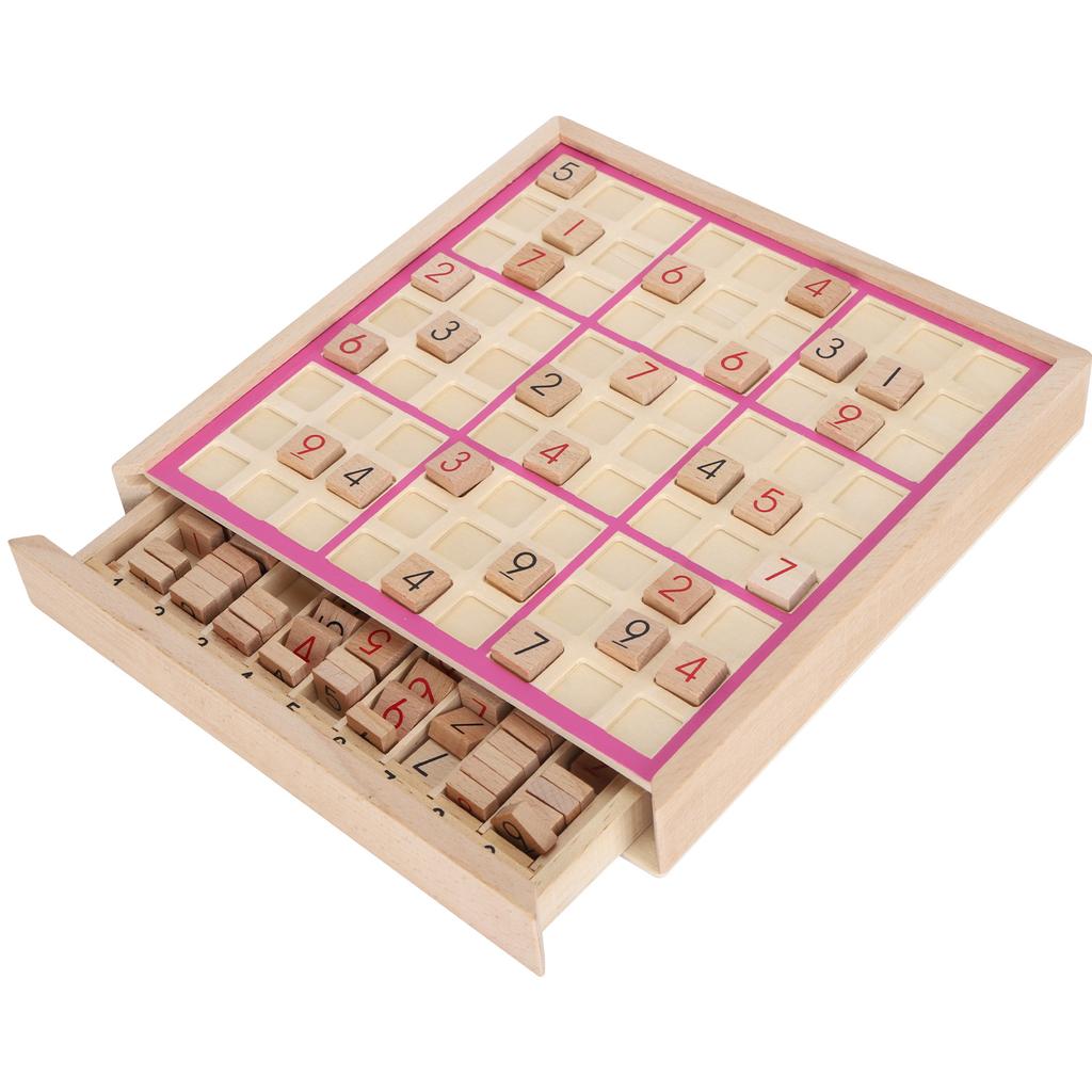 Wooden Chess Game with Consecutive Numbers for Children Logical Training Educational Gaming