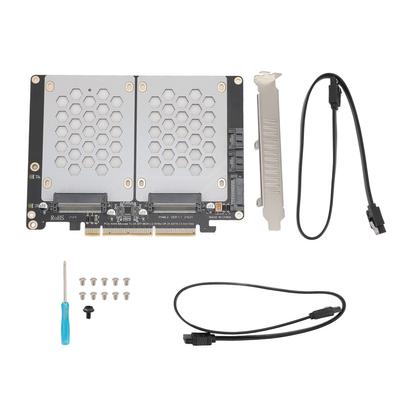 Karta rozszerzeń PCIE U.2 X8 Dual SSD SFF8639 Karta rozdzielona PCIE4.0 obsługuje dysk twardy U.2 NVME 2,5 cala