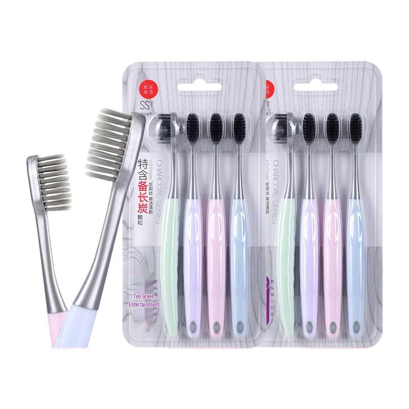 

Shuke Bamboo Charcoal Soft Bristle Toothbrush Family Pack