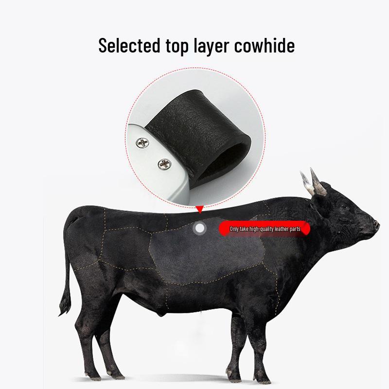 Cabrón Genuine Leather Universal Car Keychain - Fits All Key Bags with High-End Square Buckle