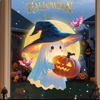 Halloween Decorative Window Stickers, Cute  Pumpkin Glass Stickers, Window Dressing, Festive Atmosphere