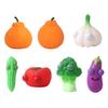 Eye Popping Tomato Squeeze Toy Broccoli Bitter Gourd Cartoon Garlic Eggplant Anti-anxiety Toy Simulation Fruit Vegetable
