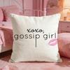 Cool Movie GGossip Girls Cushion Cover Premium Comfort Reversible Pillow Cove Two In One Design For Any Room  Car Interior