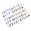 50-pcs 1:87 HO Scale Railway Model Worker Well Painted Figures With Bucket Ladder For Railway And Building Layout For DIY