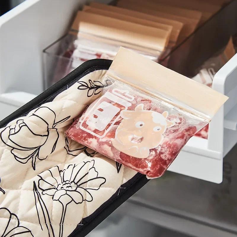 Mănuși de bucătărie rezistente la căldură, mănuși de cuptor cu microunde, 1 buc, mănuși integrate, din bumbac și in, antiderapante, pentru copt, BBQ, ustensile de bucătărie