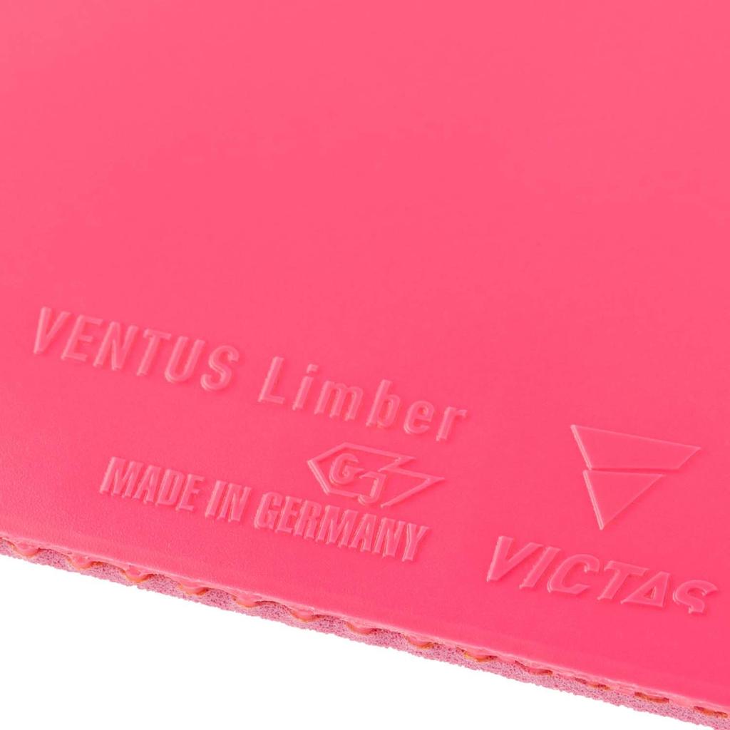 VICTAS Ventus Limber Table Tennis Inverted High Energy MAX 200010 Rubber, Soft, Tension, Pink,