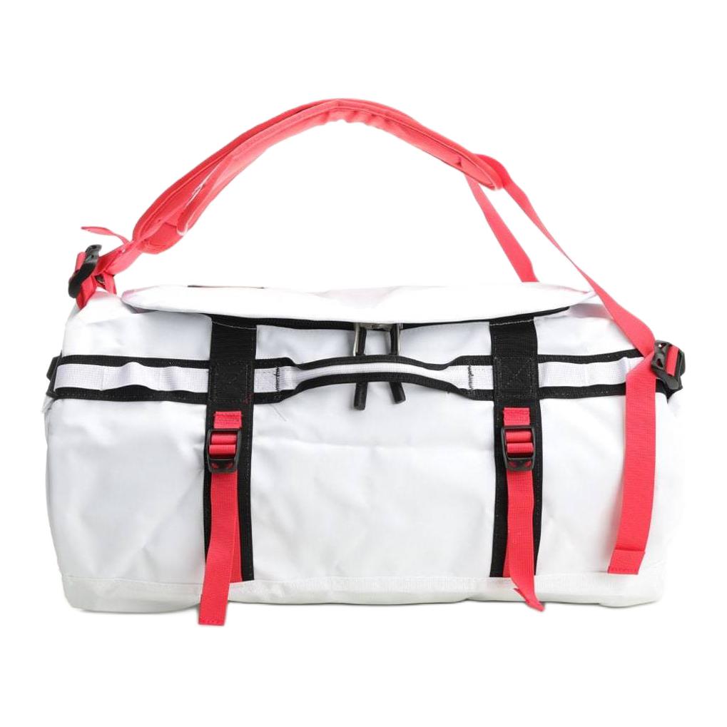 The North Face 50L Duffel Base Camp Logo Color Block Design Small Backpack Travel Bag Unisex Backpacks White NF0A52STFIT White