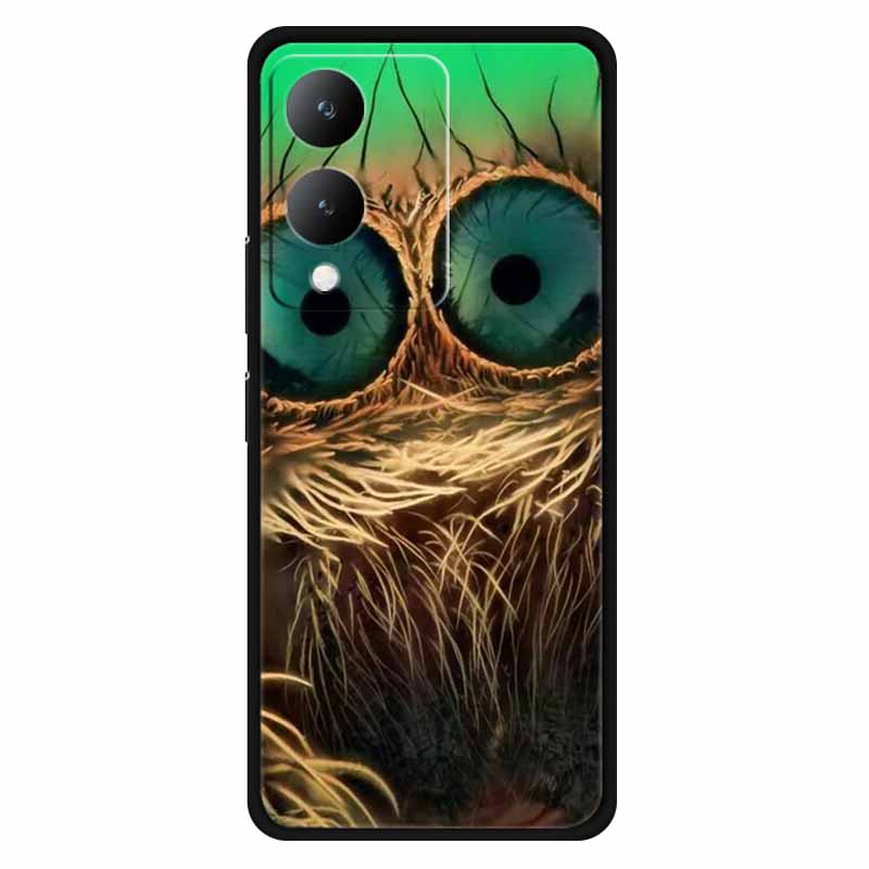 Fundas For Vivo Y17s 4G Case Silicone Wolf Lion Soft TPU Phone Covers for Vivo Y17s 2023 Y 17s Bumper Coque for VivoY17s Black