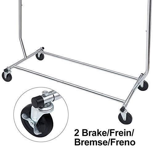 Portant à vêtements - camabel - longueur extensible 130-190cm - métal chromé - charge max 136kg