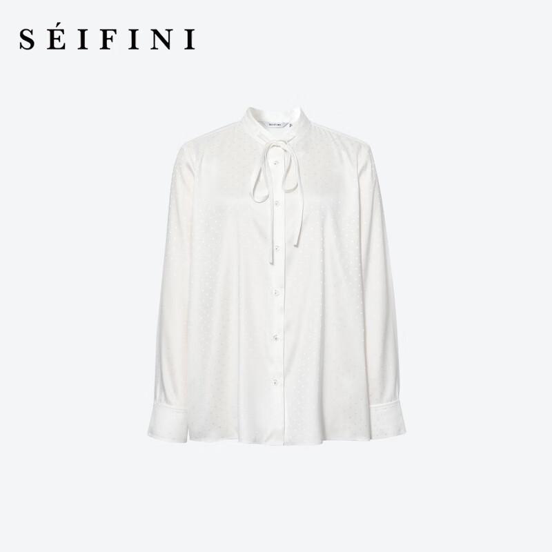 Women s Romantic Tie-Neck Blouse L