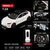 1:24 Model 3 Premium Electric Sedan Alloy Metal Diecast Model Car Home Decoration And Computer Desktop Ornaments Holiday Present