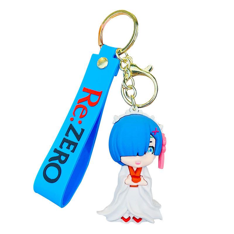 Anime Rem Decorative Keychain Adornments Perfect Cartoon Gift For All Ages