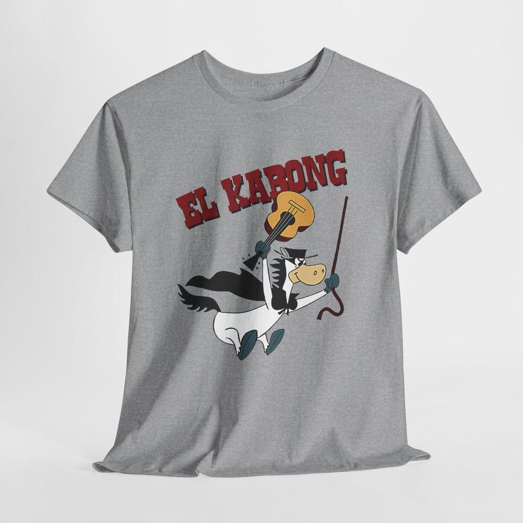 El Kabong Classic Cartoon Animated Men's White Grey Tees T-Shirt Size S-5XL