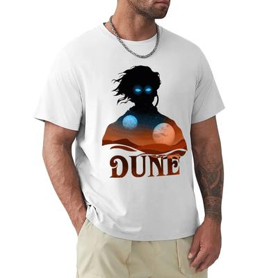 Dune Design V2 Tričko Harajuku Krátký rukáv Tričko 100% Bavlna Grafické tričko Topy