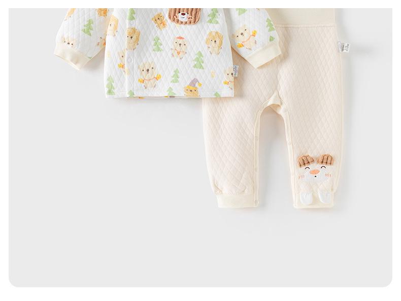 Baby- & Kleinkind-Thermo-Set: Hochtailliertes, dreilagiges zweiteiliges Set für Jungen & Mädchen. Gemütliche Herbst-/Winterkleidung.