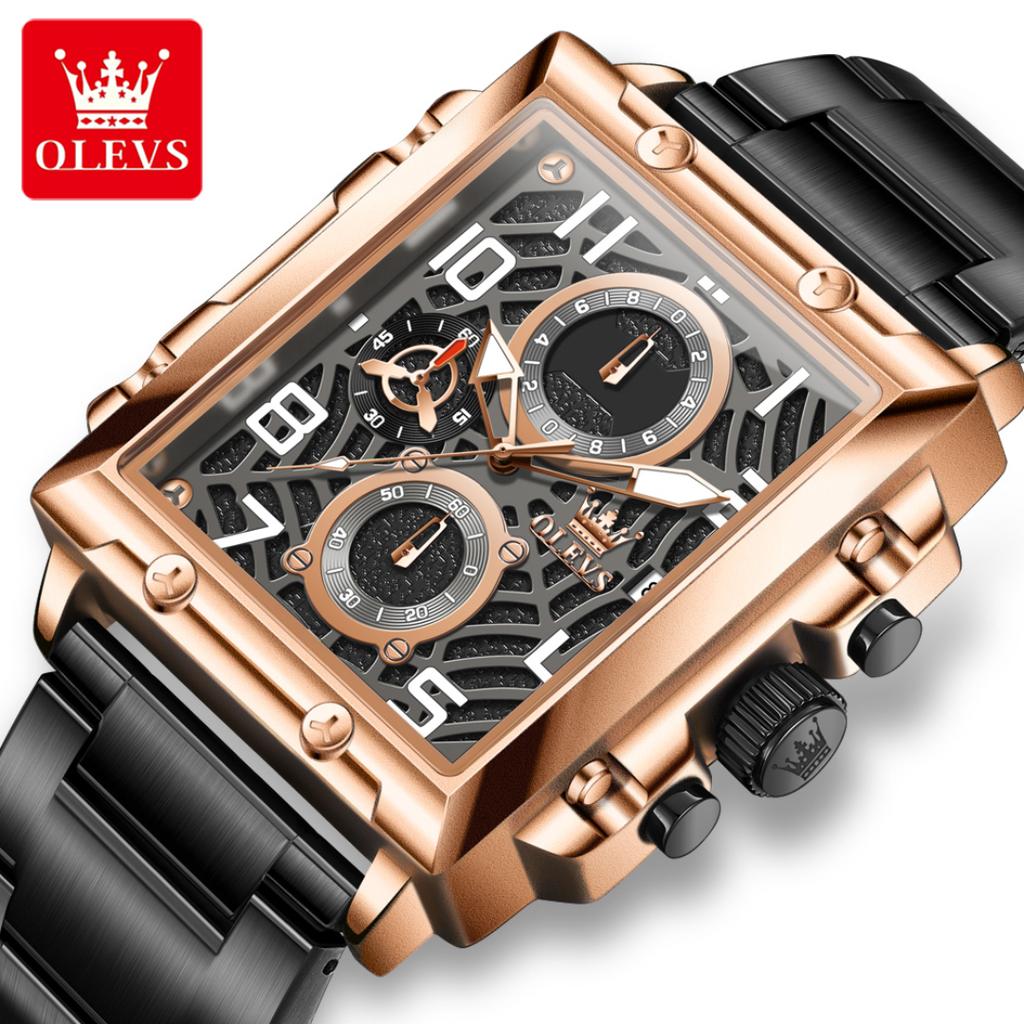 Casual Business Movement Fashion Quartz Wristwatches Blue Steel Chronograph Clock Men Luxury Watches Mens Gifts Relojes