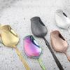 Stainless Steel Coffee Spoon Long-handled Ice-Tea Spoon Long Handle Fruit Fork Tableware Eating Utensils Dishwasher Safe