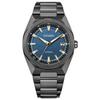 ATTESA Radio-controlled Waterproof Business Watch CB3045-61L Eco-Drive Titanium Men's Black Blue Analog with Second Hand and Date Display