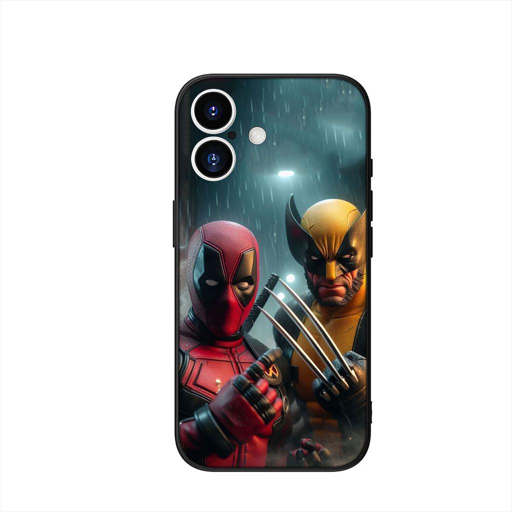 Deadpool Marvel Wolverine Cover Phone Case for Apple iPhone 16 15 14 Plus 13 12 Mini 17 Pro Max + 16E Air 16+ ProMax