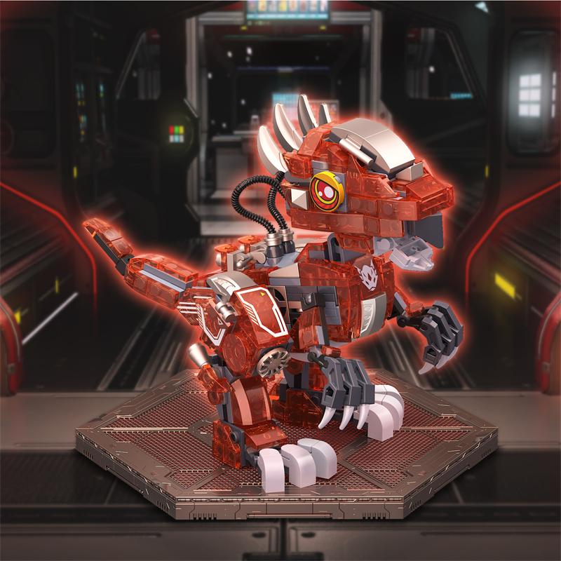 Noctilucent Mechanical Dinosaur Building Blocks Tyrannosaurus Jurassic Park Bricks Kids Toy For Children Gift Boy Present 4101