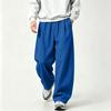 Men's Retro Wide Leg Pants with Loose Straight Fit