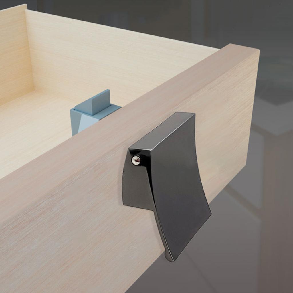 Uchwyt do szafki w samochodzie kempingowym w kształcie kwadratu, blokada wciskana do łodzi kempingowej, blokada szuflady, przycisk blokady drzwi meblowych