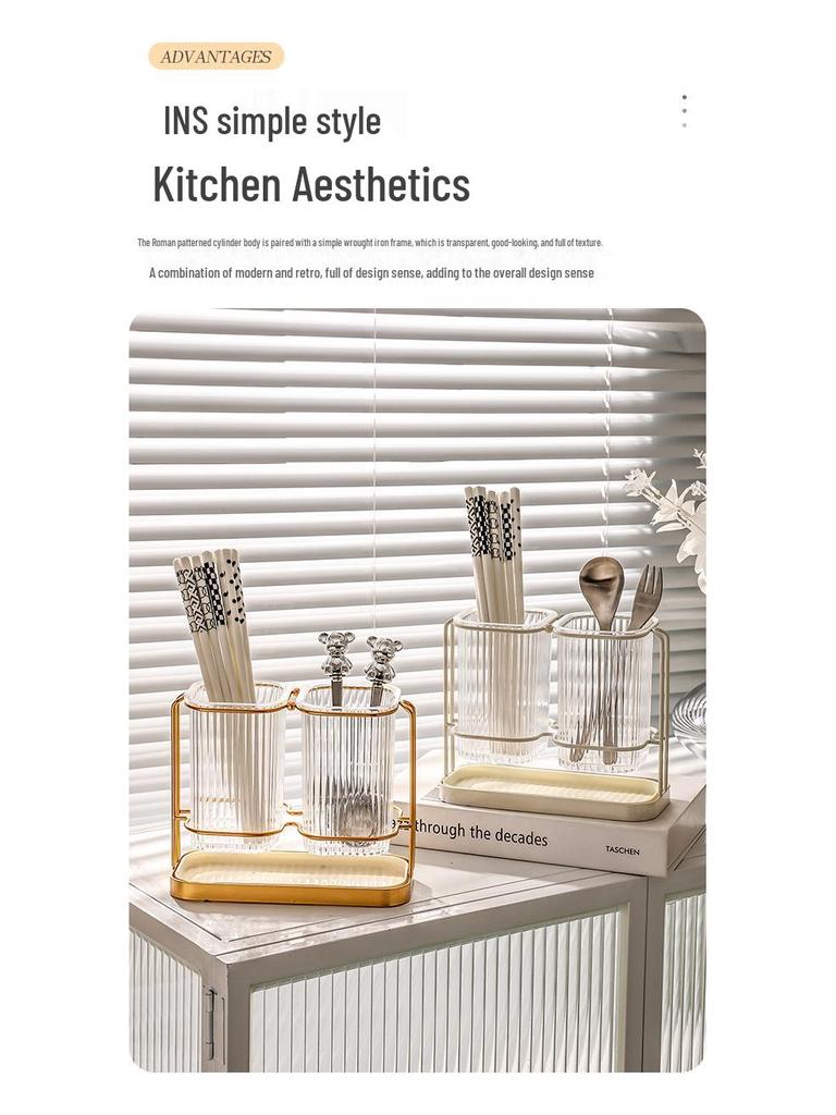 Luxus Wandhalter für Stäbchen & Besteck zum Abtropfen