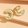 Geometric Irregular C-shaped Circle Hollow Earrings For Women Fashion Personalized Daily Accessory Party Jewelry Birthday Gifts