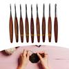 92MF 9Pcs Ergonomic Grip Crochet Hook for Knitting Weaving Craft Handle Crochet Hook for Beginner Hobbyist 3.5mm-8.0mm