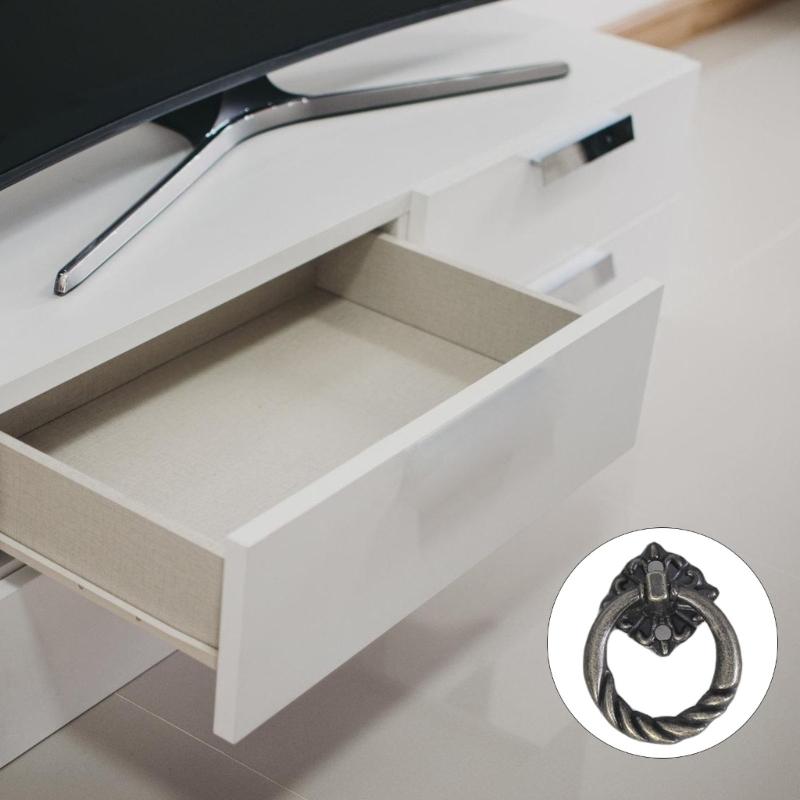 Antique Metal Rings Pulls Vintage Styles Handles Decorative Drawer Handles Decorative Pulls Set for Furniture & Cabinets