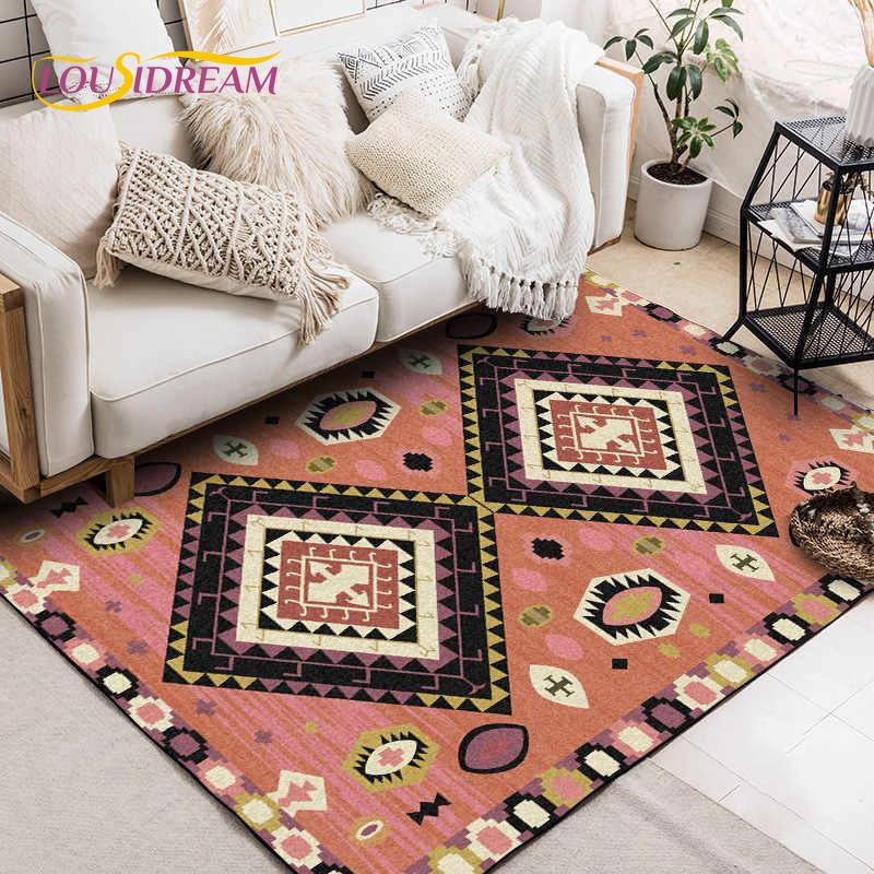 Turkey Persian Printed Area Rug Large,Carpets Rugs for Living Room Bedroom Sofa Decoration,Kitchen Bathroom Non-slip Floor Mat