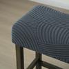 Jacquard Bar Stool Cover Removable Square Counter Height Stool Slipcover Stretch Bar Chair Seat Protector for Home Kitchen Pub