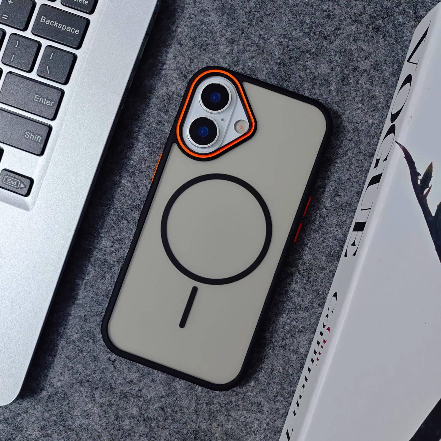 

Luxury Matte Translucent Shockproof Magnetic Case For iPhone 17 Air 16 Pro Max 15 14 Plus 13 12 Magsafe Wireless Charging Cover For iPhone Air