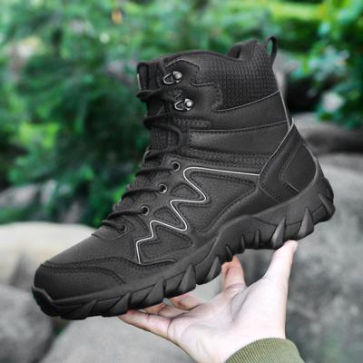 Fashion Men Tactical Boots Lace Up Military Army Boot Unisex Work Hiking Shoe Desert Waterproof Brand Climbing Shoe Male Ankle Size Plus